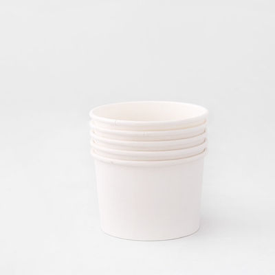 Caixa de papel de sorvete branco 930 ml Caixas de servir sobremesa revestidas de PE duplo