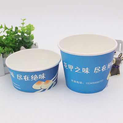 Salada de alimentos frios Copas de papel ecológico Kraft Bowl 750ml Logotipo personalizado