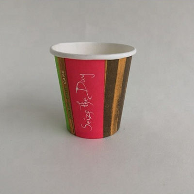 Bebida fria Copo de papel de parede único 3oz 75ml Cola Duplo revestimento PE