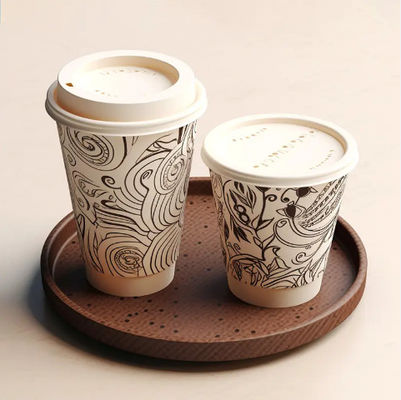 Personalizado 32 oz 970 ml Duplo PE Single Paper Cup Resistente ao calor