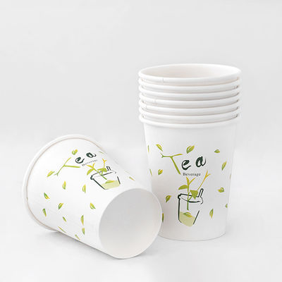 Sem fugas Copas quentes compostáveis Copas de café descartáveis personalizadas Copas quentes ecológicas de 300 ml