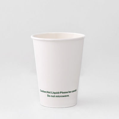 12 oz 430 ml de cálice de papel único revestido em PE descartável com logotipo personalizável