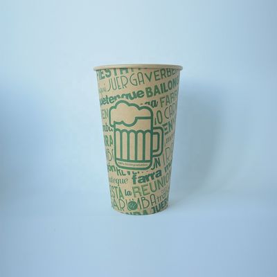 Copo de papel personalizado de 24 oz Copo de papel personalizado de 675 ml com logotipo