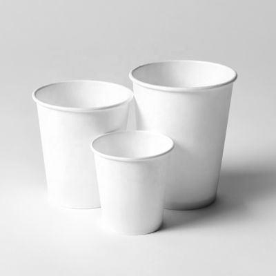 Copo de papel de revestimento de PLA parede única 3,5 oz 85 ml Copas de frio de PLA biodegradáveis