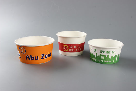 860 ml Eco Disposable Paper Bowl Salada Holiday Disposable Bowls Single PE Forrado