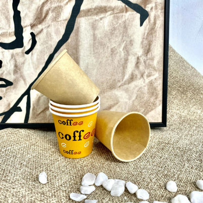 Disponível 6oz Copo de papel único revestido 430ml Logotipo personalizável