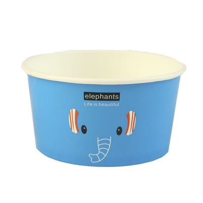 Caixa de papel de almoço Dimensão personalizada 930 ml Caixas redondas de sorvete descartáveis de PLA