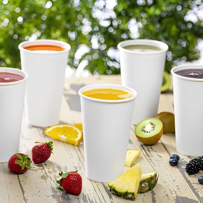 Copo de papel recarregável duplo revestido com PE único 270 ml 9,5 oz Tem uma longa vida útil