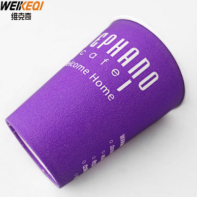 Disposable single wall Paper Cups with Dome Lids for ice Beverages