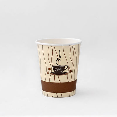 9 oz 250 ml Copos de Papel Revestidos em PE Disponíveis Resistentes a Alta Temperatura