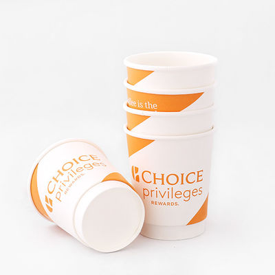 Copo de papel de parede duplo de qualidade alimentar 360ml 10oz Copo de café quente