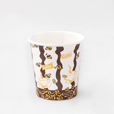 6oz 180ml Single Wall Paper Hot Cups PE revestido 72mm