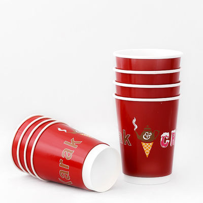 16oz 138mm Copo de Papel Duplo de Parede 540ml Copo de Papel de Chá de Leite