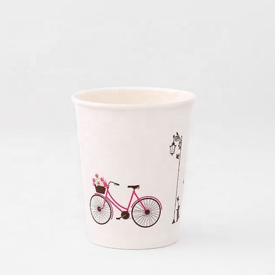8oz Copo de papel de parede único 300ml Copo de papel de parede revestido com Pla Eco Amigável Biodegradável