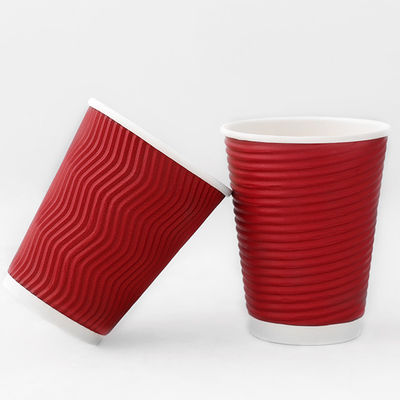 Copo de papel de parede vermelho de 540 ml
