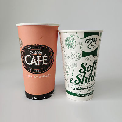Disponível 9.5oz 270 ml PE revestido copo de papel único pode ser personalizado logotipo