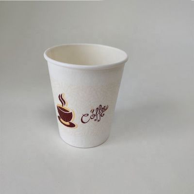 Disponível PE revestido 230ml Single Paper Cup 7.5oz Logotipo personalizável