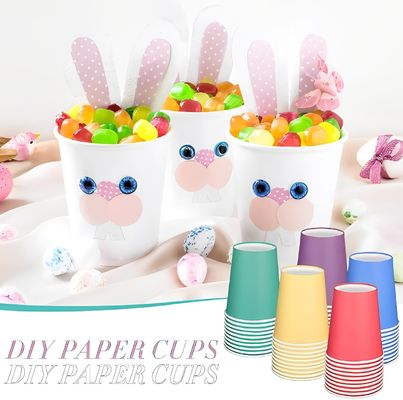 Biodegradável 9oz 250ml Copo de Papel Único Com Revestimento Livre de Plástico Logotipo Personalizável