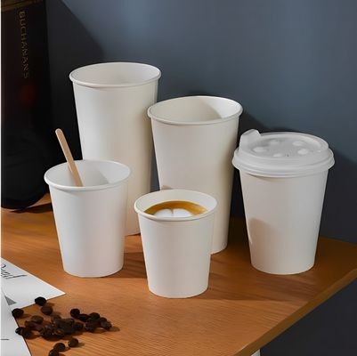 3.5oz 85ml branco PE descartável Single Paper Cup pode ser personalizado impresso