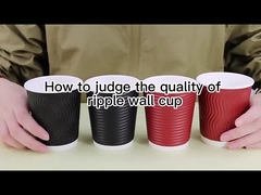 Copo de papel de parede de ondulação4