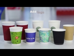 Copo de papel de parede duplo para café